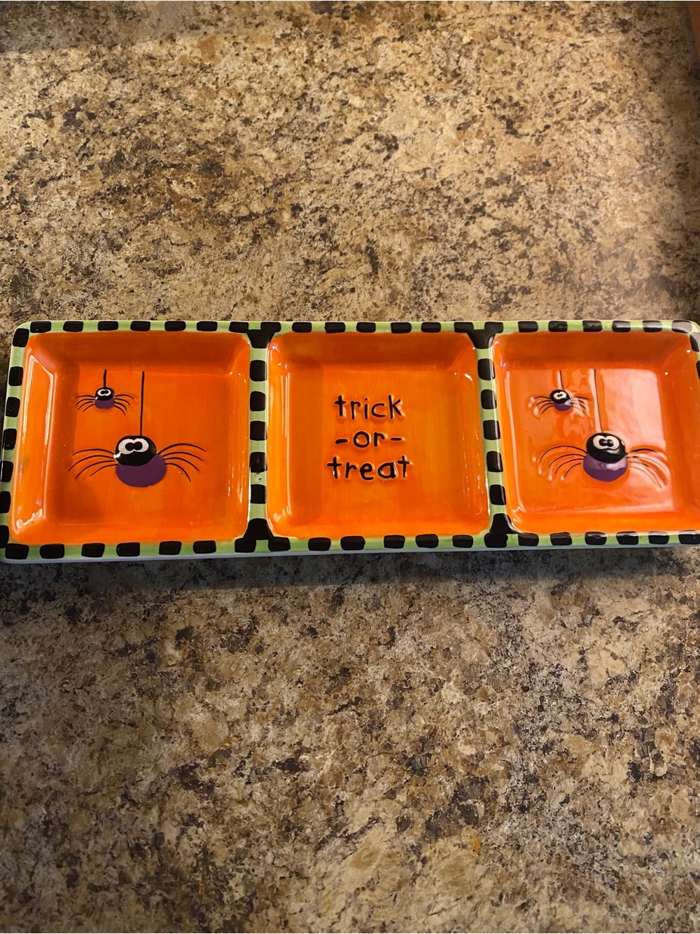 Halloween 3-Section Serving Tray